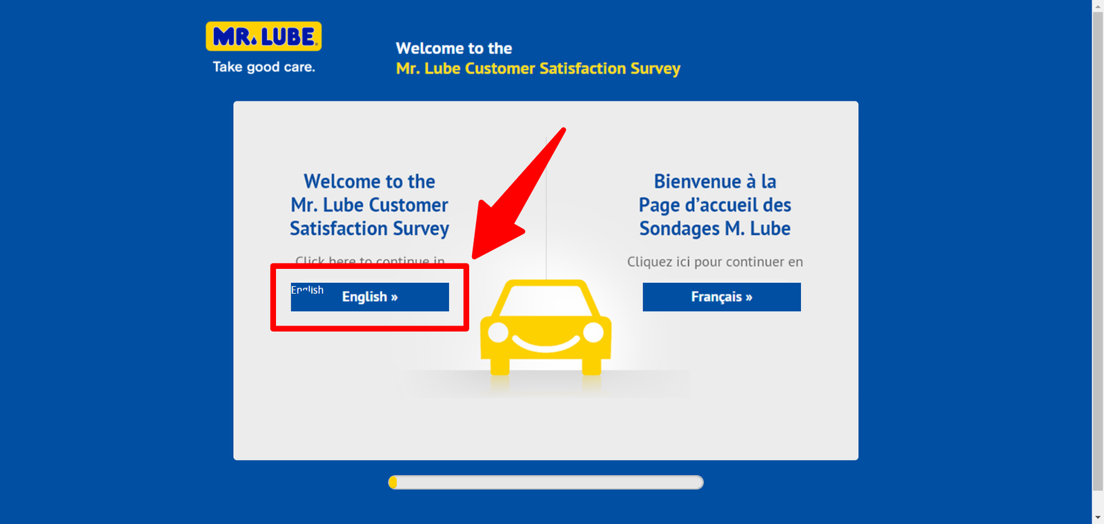 Take the Mr. Lube Survey at www.TellMrlube.Com – Win $1,000